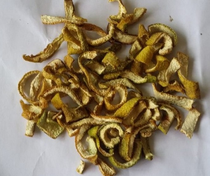 vỏ bưởi sấy khô